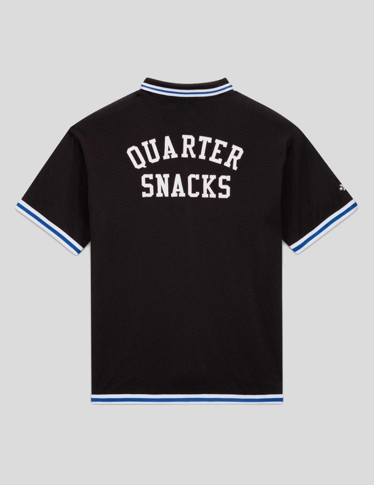 T-shirt CONVERSE x quartersnacks scalda top nero